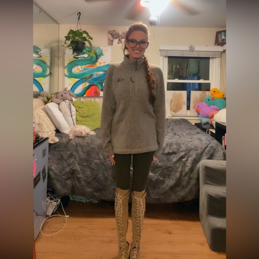 The North Face Tan Fleece Pullover - Picture 3 of 17